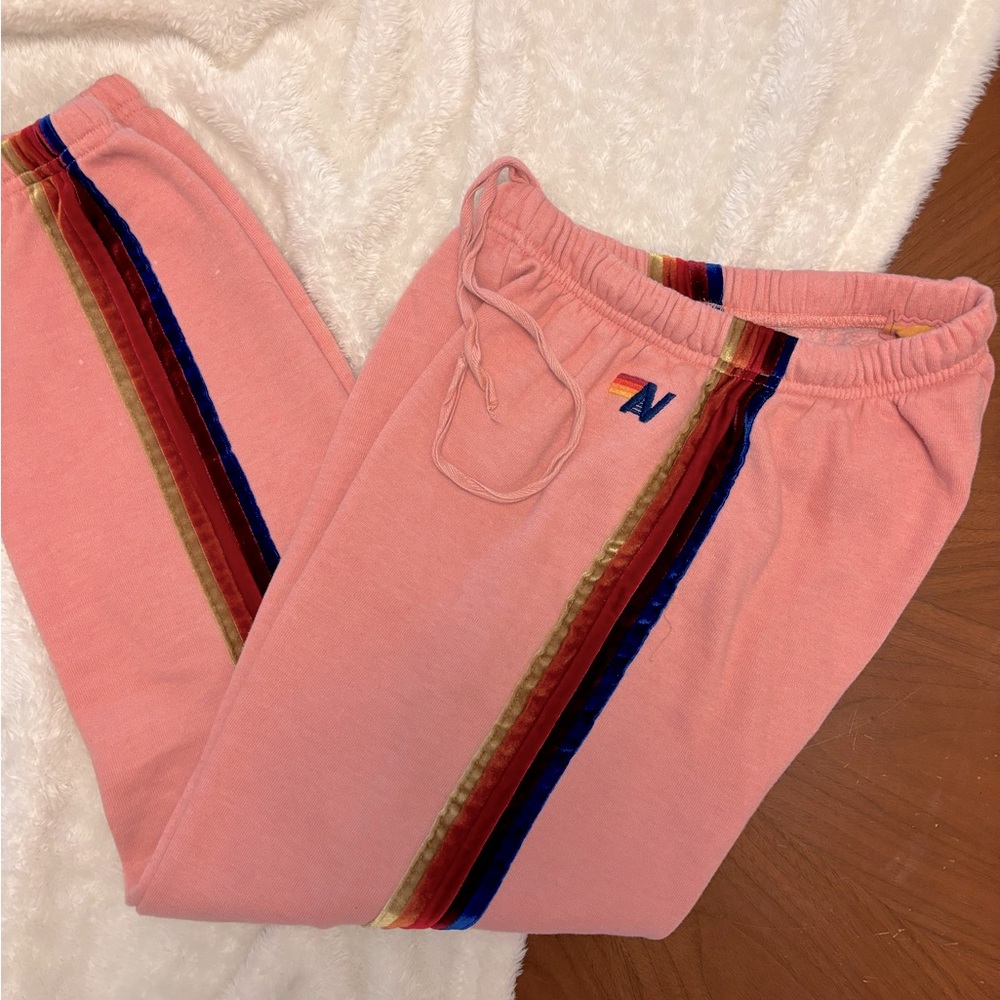 Aviator Nation Classic Sweatpants in Blush